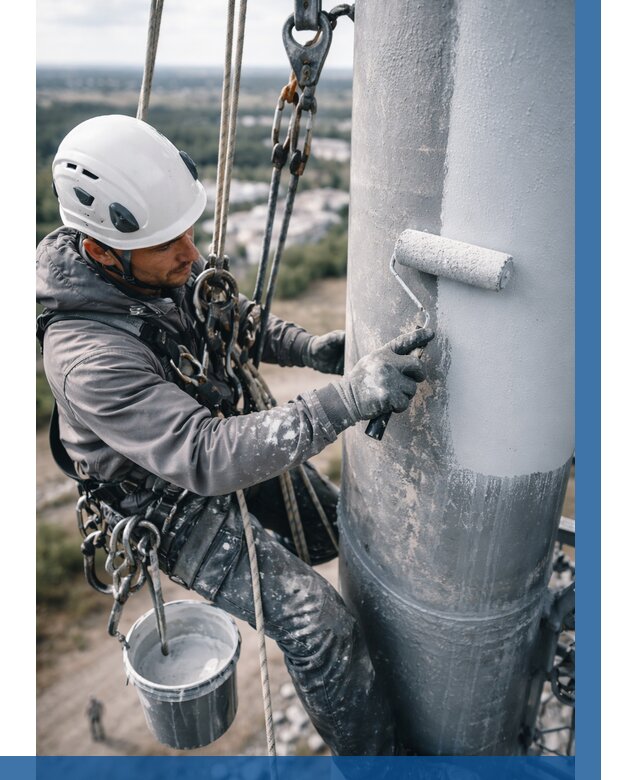 Покраска мачт связи под ключ в Южном-Сахалинске от 878 р. | ВЫСОТНИК-Южн