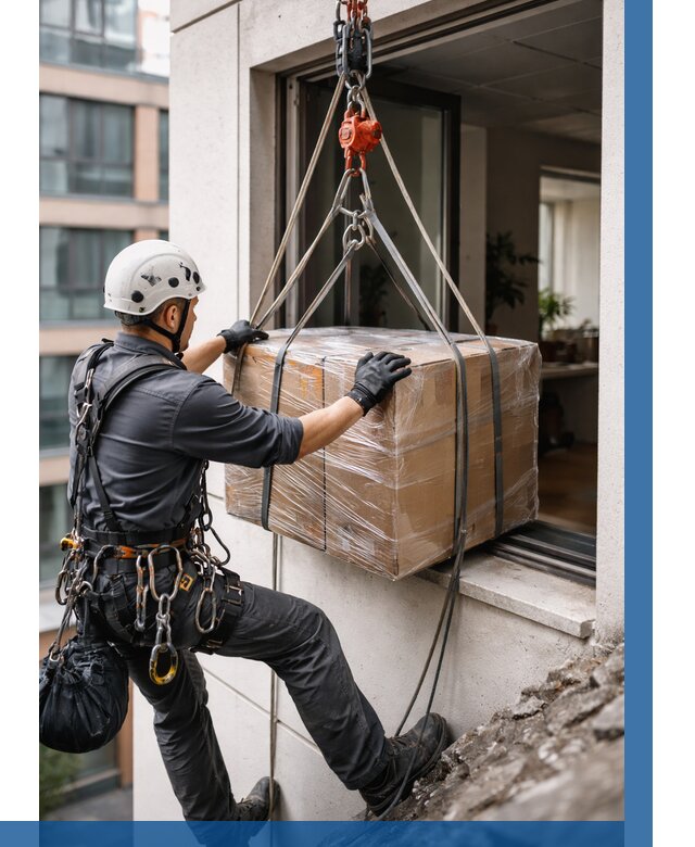 Подъем груза через окно в Южном-Сахалинске от 4649 р. | ВЫСОТНИК-Южн