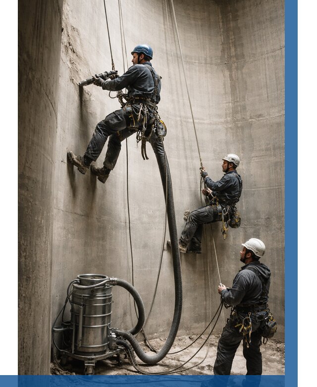 Зачистка силосов в Южном-Сахалинске от 4649 р. Договор и смета ВЫСОТНИК-Южн