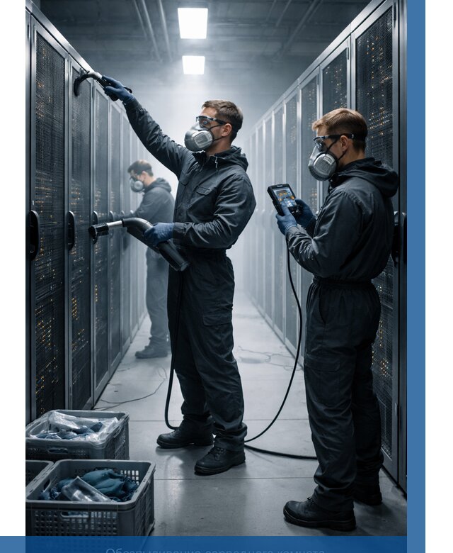 Обеспыливание серверной комнаты в Южном-Сахалинске от 4649 р. | ВЫСОТНИК-Южн