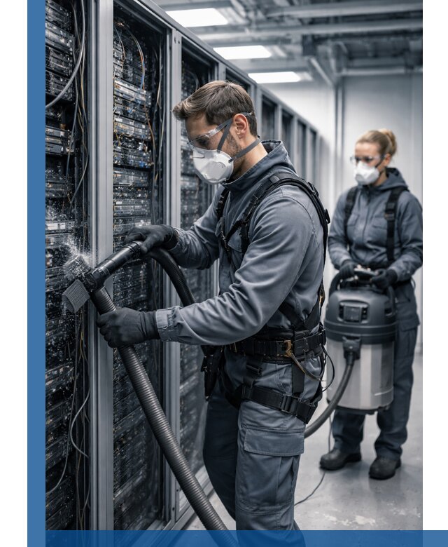 Обеспыливание серверной комнаты в Южном-Сахалинске, профессиональная очистка