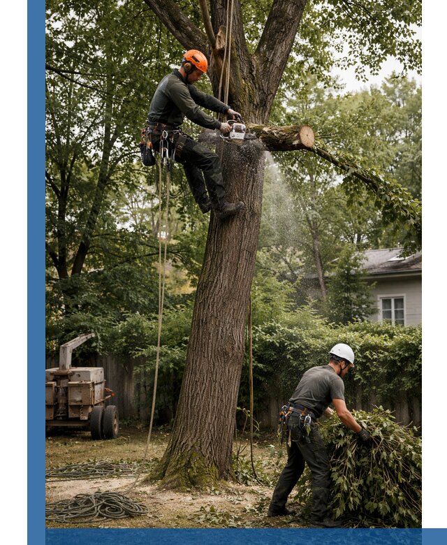 Кронирование деревьев в Южном-Сахалинске, безопасная высотная обрезка