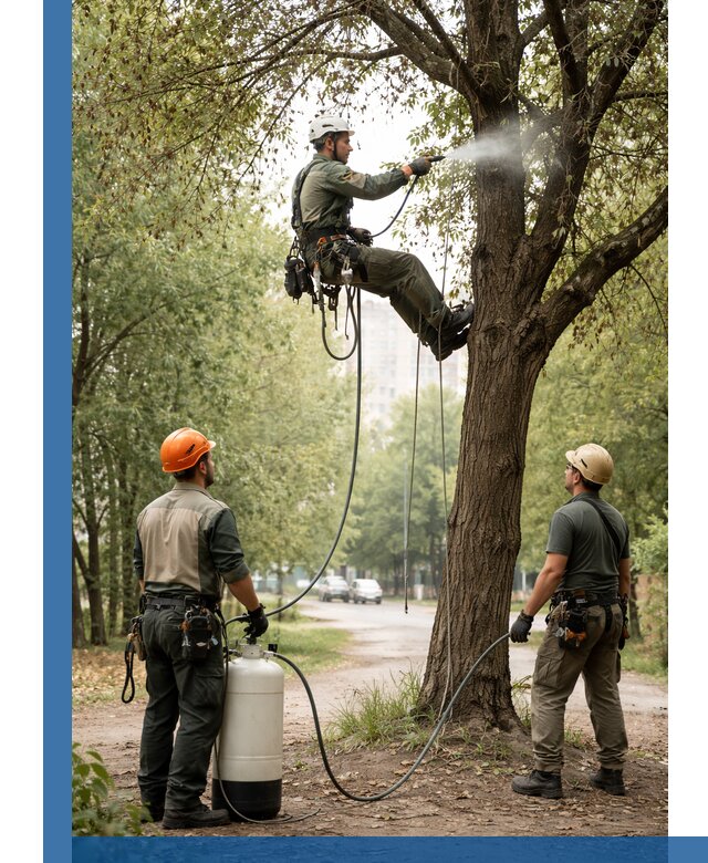 Обработка деревьев от вредителей в Южном-Сахалинске профессиональная защита