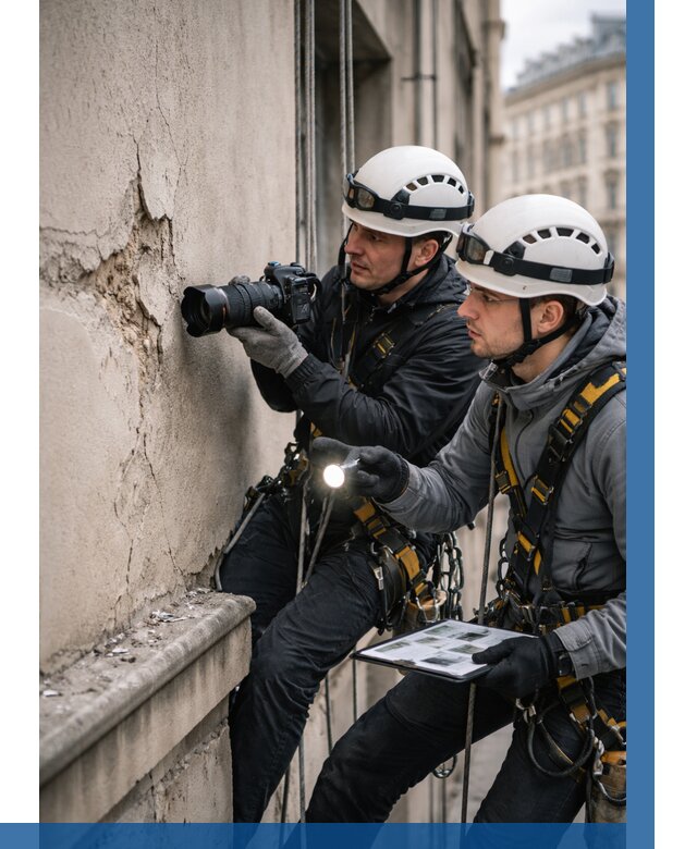 Фотофиксация дефектов фасада в Южном-Сахалинске от 4649 р. | ВЫСОТНИК-Южн