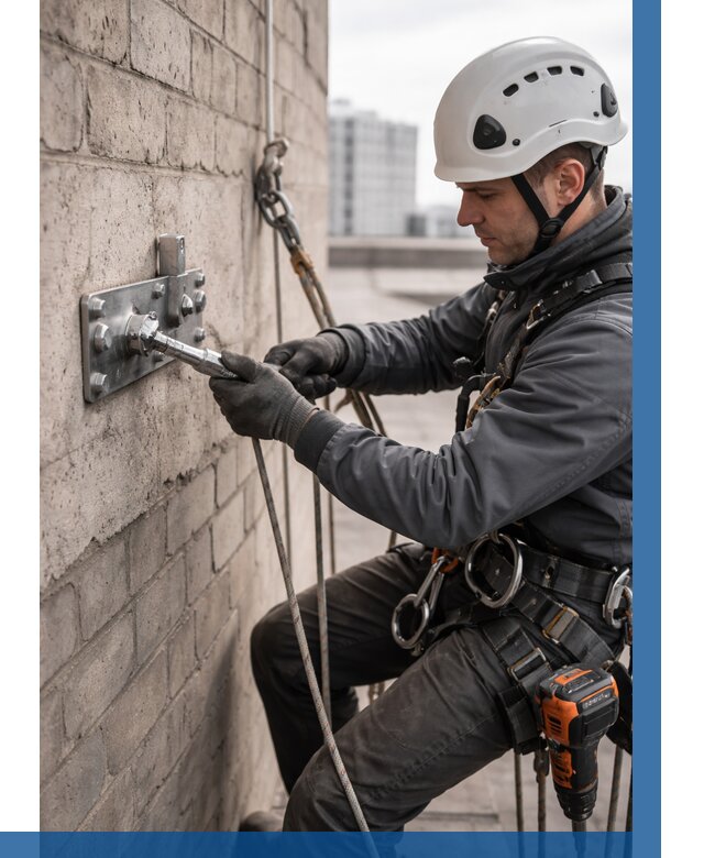 Установка анкерных точек в Южном-Сахалинске от 3616 р. | ВЫСОТНИК-Южн