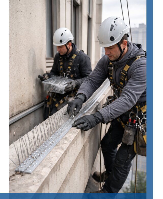 Установка шипов от птиц в Южном-Сахалинске от 878 р. | ВЫСОТНИК-Южн